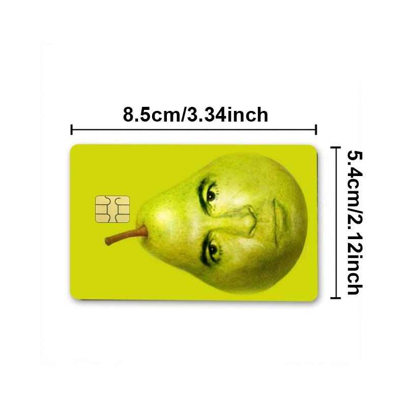 Funny Credit Card Stickers, 2-Pack, Ultra-Thin Waterproof Scratch-Resistant, Personalized Bank Card Decorative Stickers, Durable Waterproof Stickers