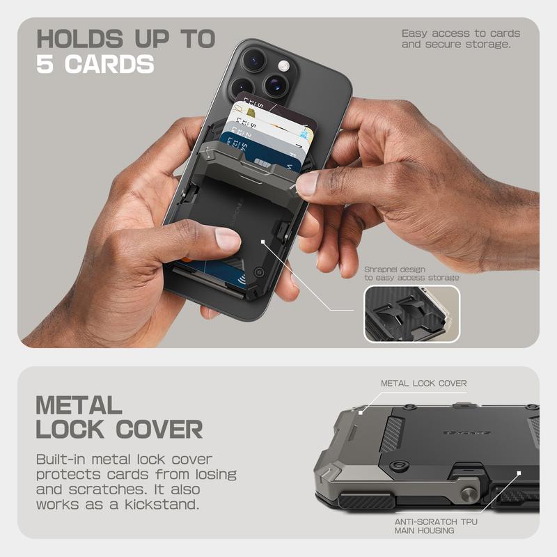 SUPCASE Magnetic Wallet with Stand Compatible with MagSafe, Hold 5 Cards,Adjustable Stand,RFID Blocking,Tripod Phone Stand Magnetic Credit Card Holder for iPhone 16/15/14/13/12 Series, Black Smartphone Travel Gadgets, FathersDayGift SUPCASE Magnetic Wallet with Stand Compatible with MagSafe, Hold 5 Cards,Adjustable Stand,RFID Blocking,Tripod Phone Stand Magnetic Credit Card Holder for iPhone 16/15/14/13/12 Series, Black Smartphone Travel Gadgets, FathersDayGift