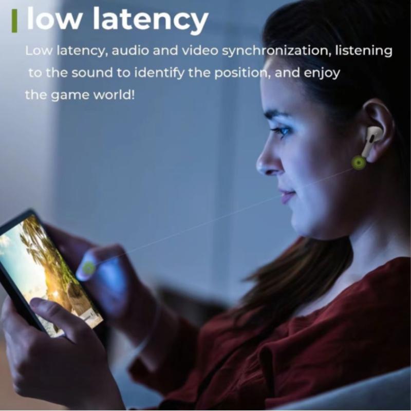 Wireless Earbuds, Low Latency Gaming Headset, High Fidelity, Long Battery Life, Touch Control, 180mah, Perfect Gift