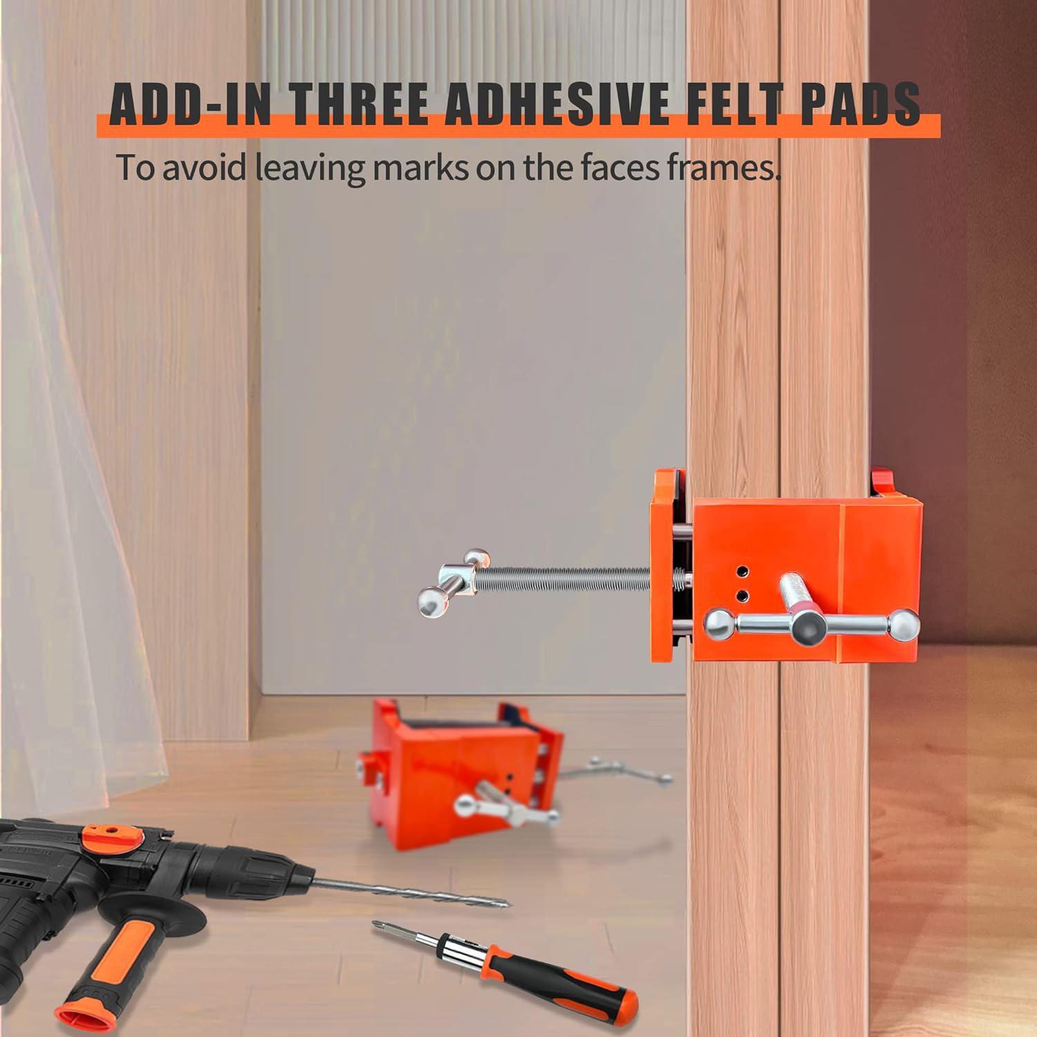 MOVATEK 2/1-Pack   Heavy Duty   Cabinet Clamps, Cabinet Claw, Face Frame Clamps for Installing Cabinets, 440 lbs Load Limited