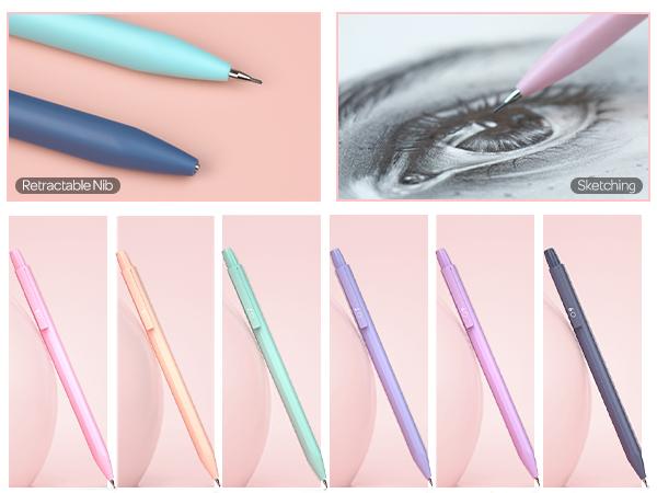 Nicpro 55 Pack Aesthetic School Supplies, Bible Study Supplies with Cute Pen Case, 12 Pastel Highlighters, 11 Color & Black Ink Gel Pens, 6 Mechanical Pencils, Bible Study Kit for Women Girls Stationery