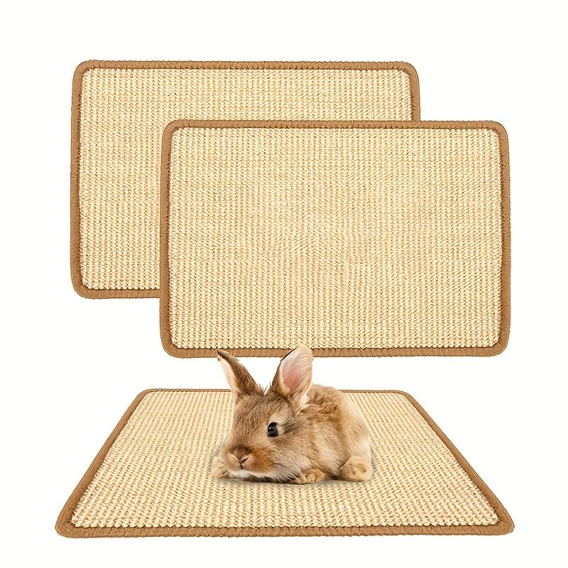 Natural Rabbit Scratching Pad, Random Pattern and Color, Claw and Tooth Care, Pet Cage Mat, Chew Toy, Suitable for Small Animals, Natural Sisal Scratcher