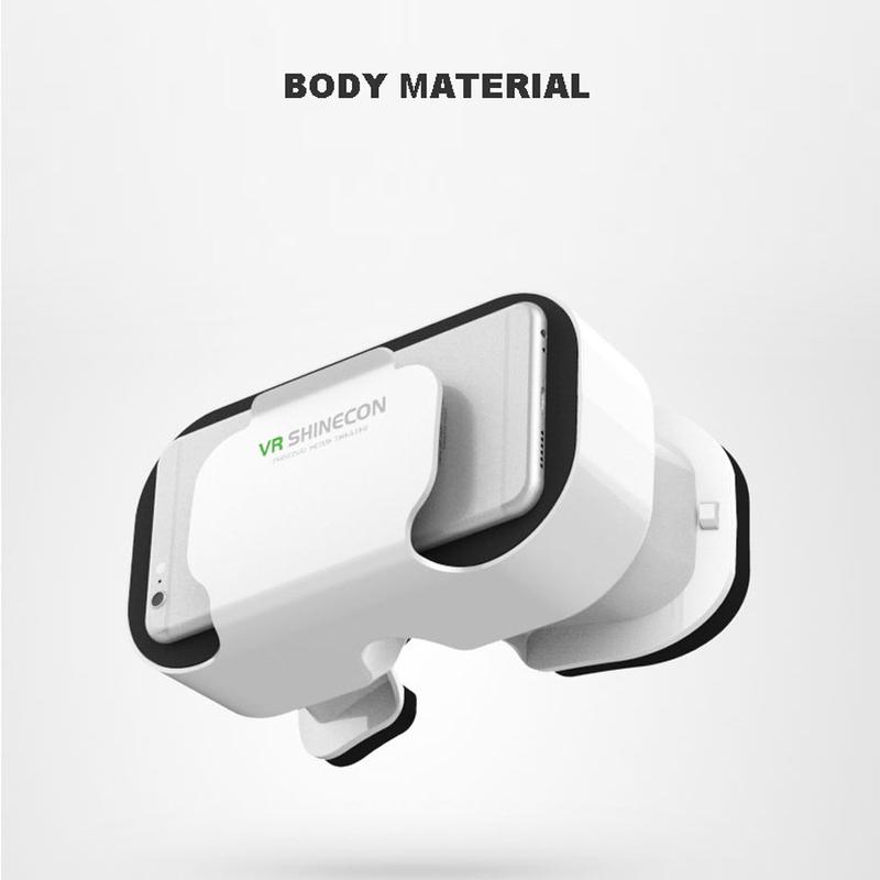Shinecon Virtual Reality 3D VR Glasses Headset Device Helmet Goggles Lenses For Mobile Smartphone Smart Phone Cell Realidade Viar Game Controller movie film video show Viewer Eyewear Head-Mounted Compatible with 4.7-6.0 inch Phones