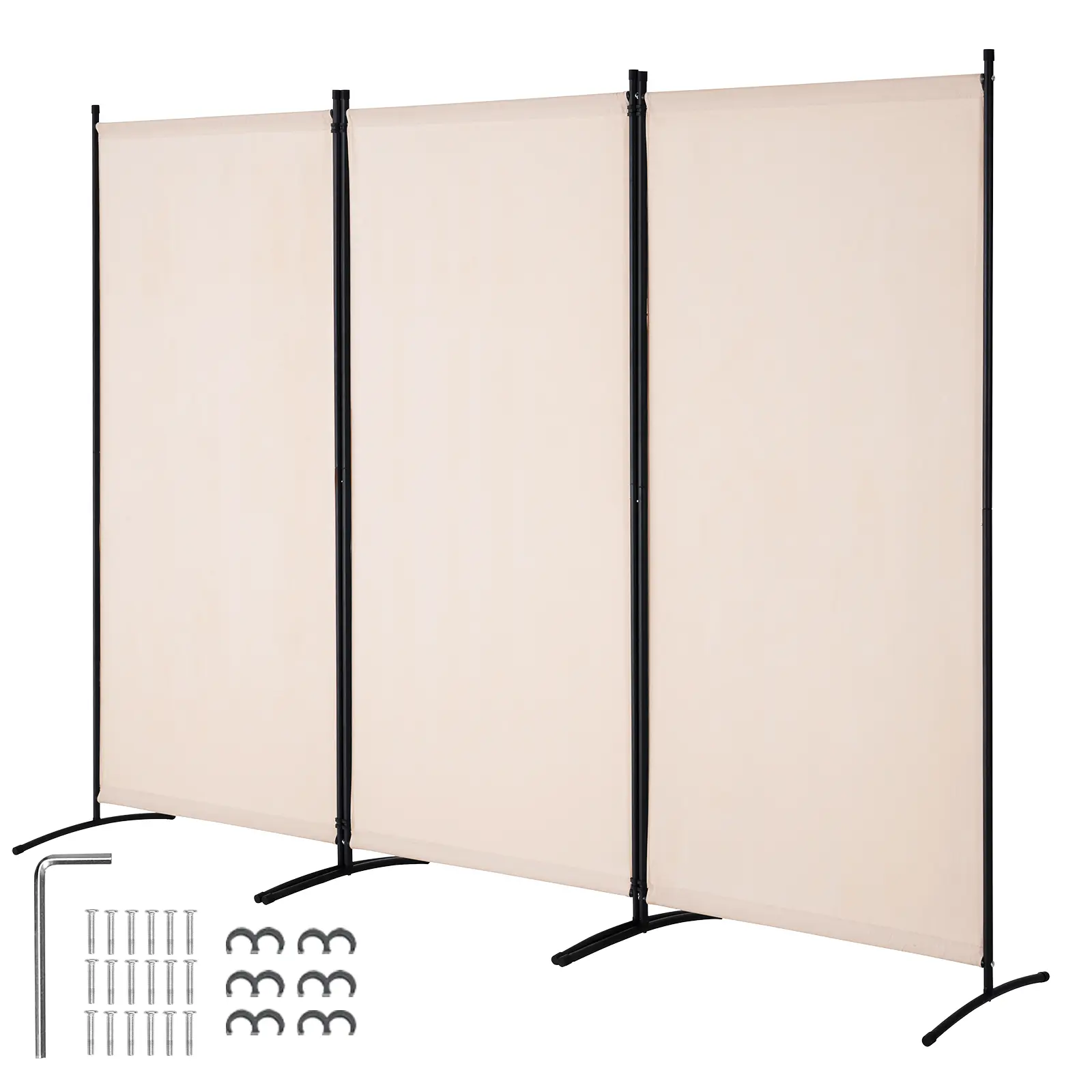 Room Divider, 3 Panel Room Divider, Folding Privacy Screen and Portable Partition Divider for Room Separation, Freestanding Room Partitions for Office, Bedroom, Study