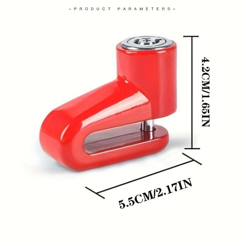 Motorcycle Disc Brake Lock, Anti-Theft Scooter Disk Lock, Anti-Pry Electric Vehicle Brake Rotor Security Lock, Ebike Accessories, Motorcycle Locks Anti Theft