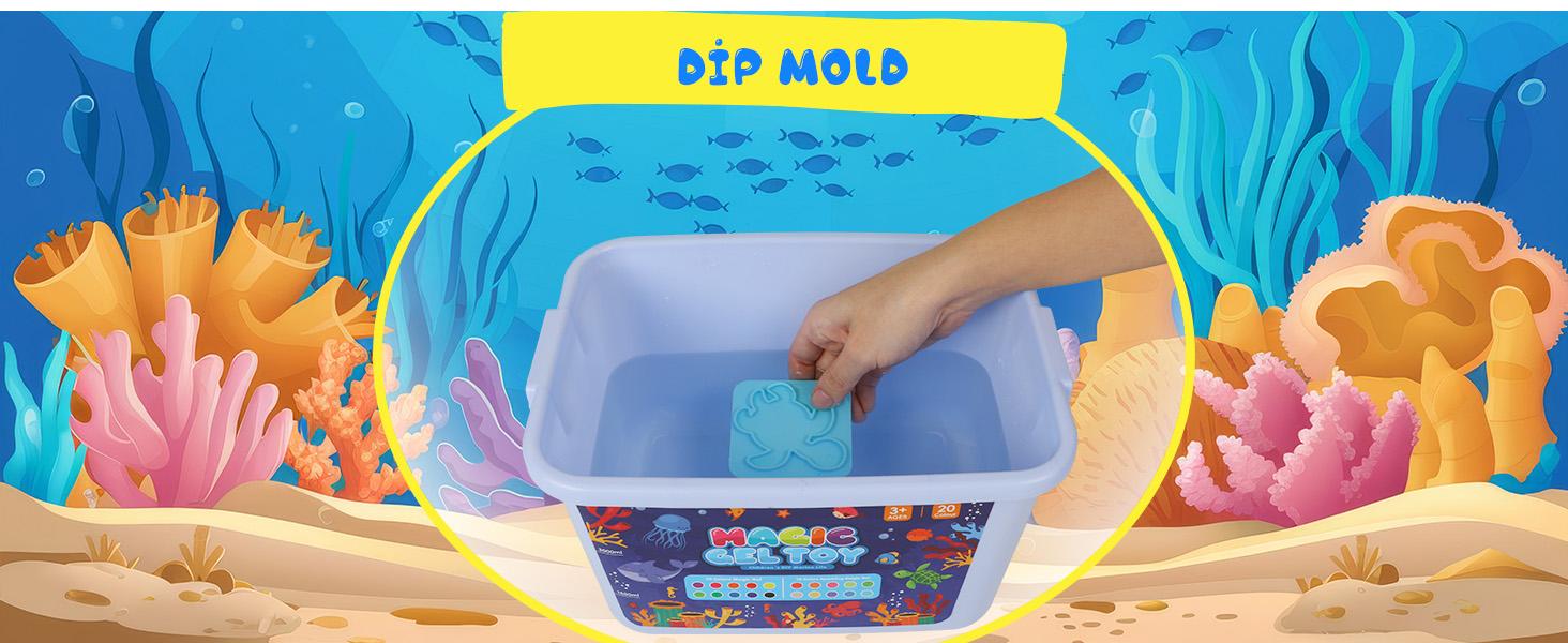 Magic Water Elf Toy Kit, Aqua Fairy Water Gel Kit, 20 Magic Gesl&16 Molds, Fun Summer DIY Craft Kit, Birthday Gifts & Party Favors for Kids Ages 3+