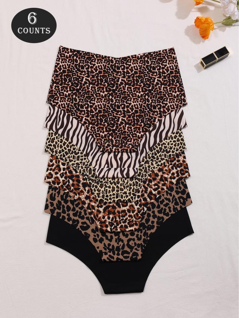 Women's Solid Color / Floral / All Over Print Panty, Cute Soft Comfy Breathable Seamless Knicker for Daily Wear, Underwear for All Seasons, Womenswear, Daily Casual Underwear, Seamless Breathable Design