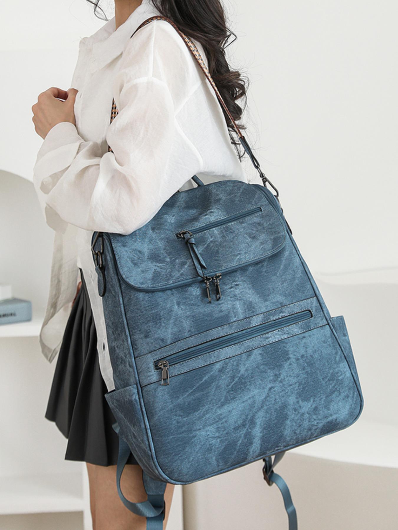 Women's Large Capacity Backpack, Anti-Theft Waterproof Laptop Bag, Multi-Layer Design, 15.6 Inch Computer, Adjustable Shoulder Strap