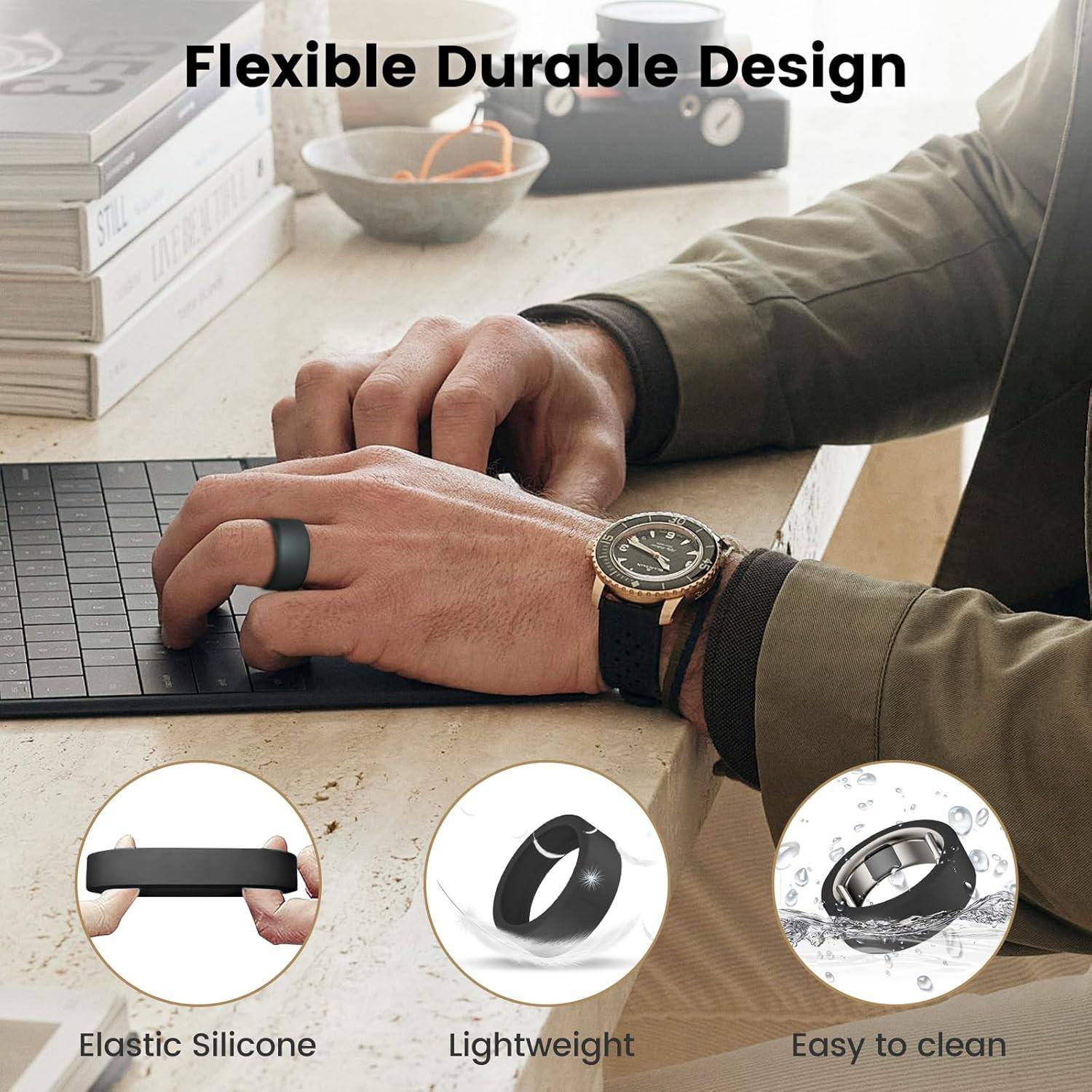 10-Pack Oura Ring Protective Cases, Compatible with Oura Ring Gen 4/ceramic, Gen 3/galaxy Ring, Scratch-Resistant Silicone, Unisex, Fitness Friendly