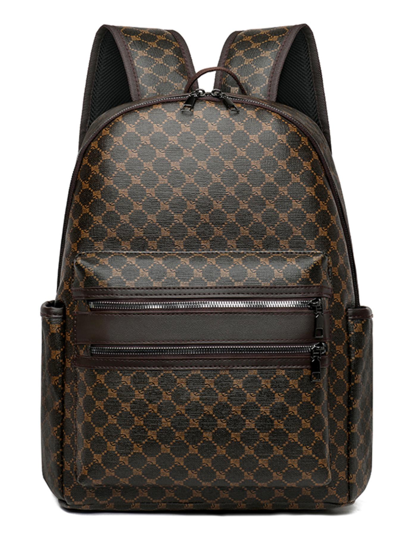 New Large Capacity Circle Pattern Backpack, Simple Fashion Casual Men's Backpack, Ideal for Students, Office Commute, Short Trips
