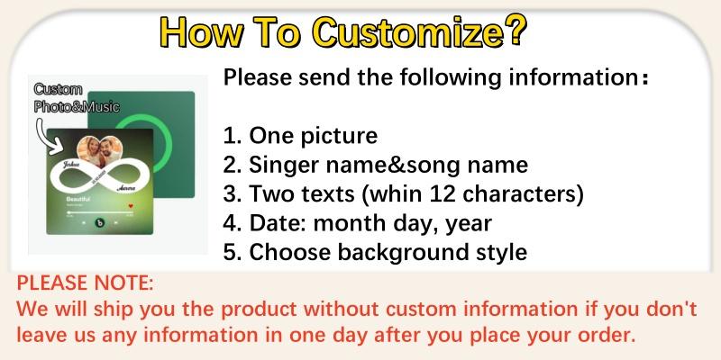 【Customization】Custom Music Fridge Magnet Colorful without Frame Personalized Album Infinite Love Fridge Magnet That Can Be Played Song Ideal Gift for Couple New 4.0 Upgrade