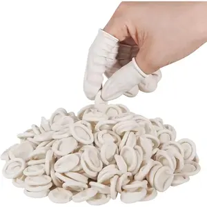 Disposable Medium Finger Cots Finger Thumb Protector Gloves Sleeves Covers Protection for Fingertips, Approx 210 PCS