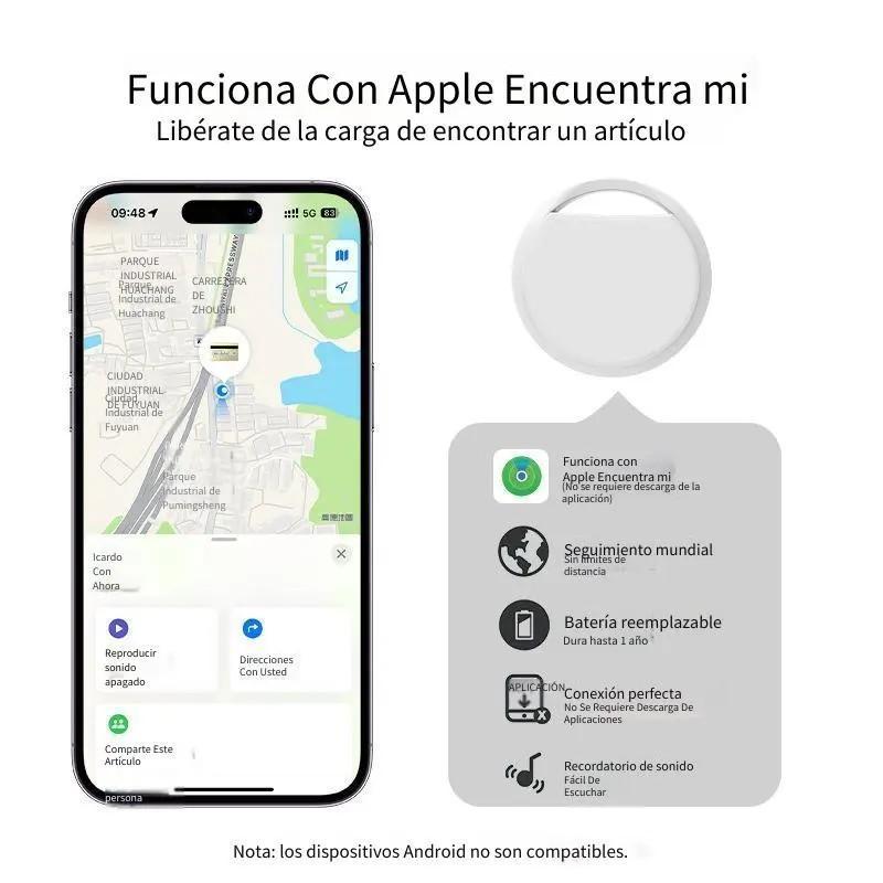Mini Tracker, Smart Label for Apple Device (iPhone, iPad & iMac), Replaceable Smart Label, Waterproof Smart Tag for Wallet, Key, Pet, Car