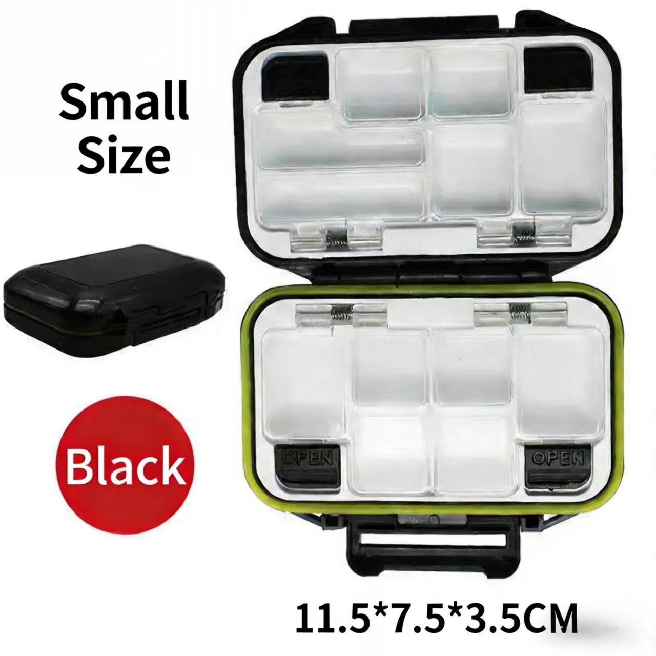 Waterproof Fishing Gear Box, Dual-Sided Lure Tool Box, Fish Hook and Bait Storage, Essential Fishing Accessories, Durable Design