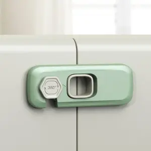 5-Pack Heavy Duty Adhesive Security Locks | Multi-Purpose Cabinet & Drawer Latches for Home Organization | No-Drill Childproofing Straps for Fridges & Double Doors