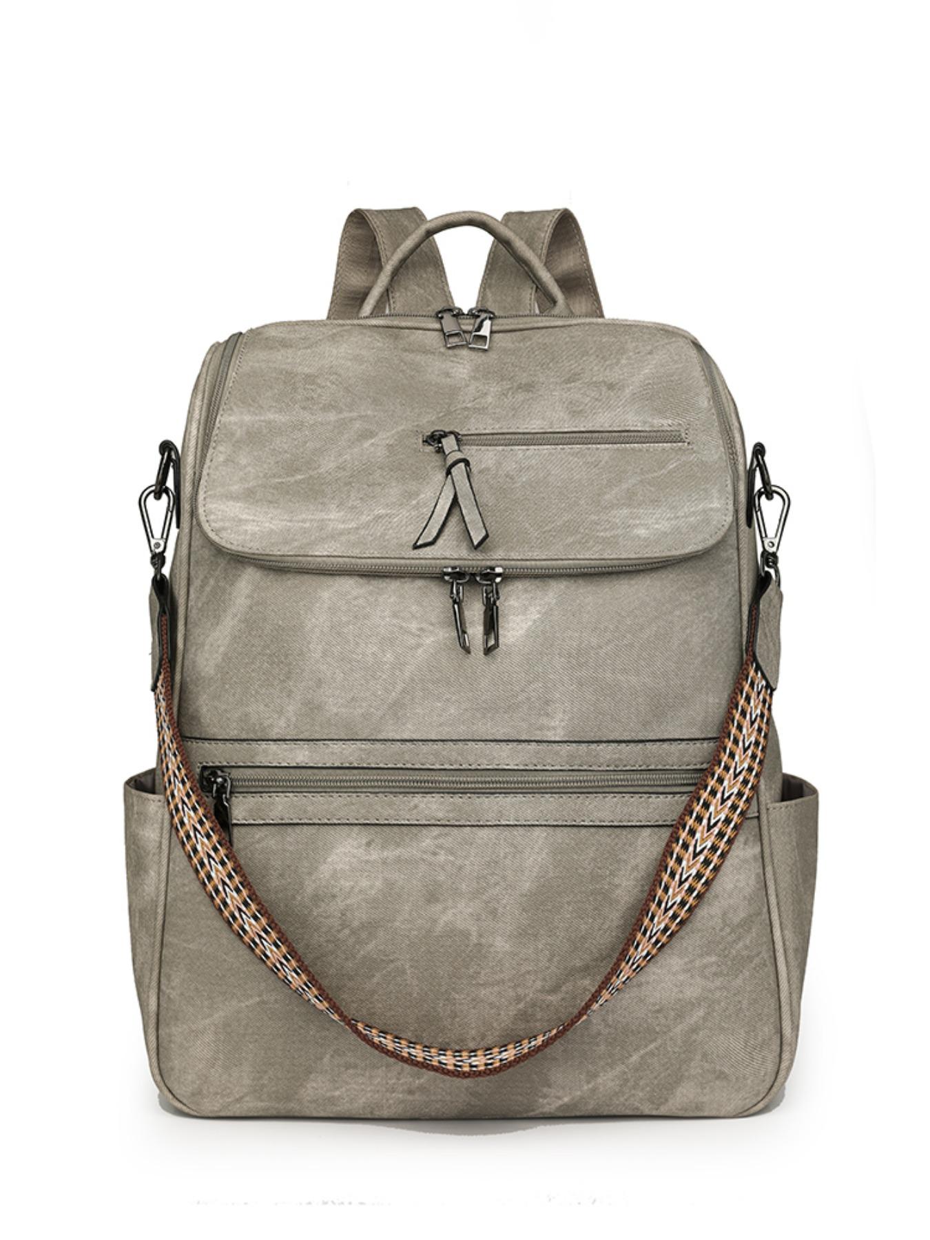 Women's Large Capacity Backpack, Anti-Theft Waterproof Laptop Bag, Multi-Layer Design, 15.6 Inch Computer, Adjustable Shoulder Strap