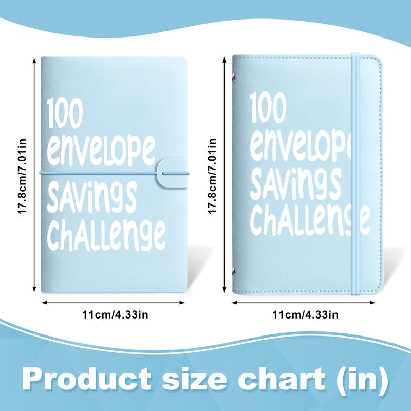 100 Days  Saving Challenge Coin Envelope BudgetStorage Book - Binding Covers With Daily Savings Tracker,Habit-Forming System, And Cash Savings Goal Of $5050Develop A Consistent Savings Habit