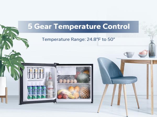 BANGSON 1.6 Cu.Ft Mini Fridge With Freezer, Small Refrigerator, Single Door Refrigerator, Room Fridge, Protable Refrigerator, Under-counter Refrigerator, Compact Refrigerator, Gift Idea, Christmas Gift