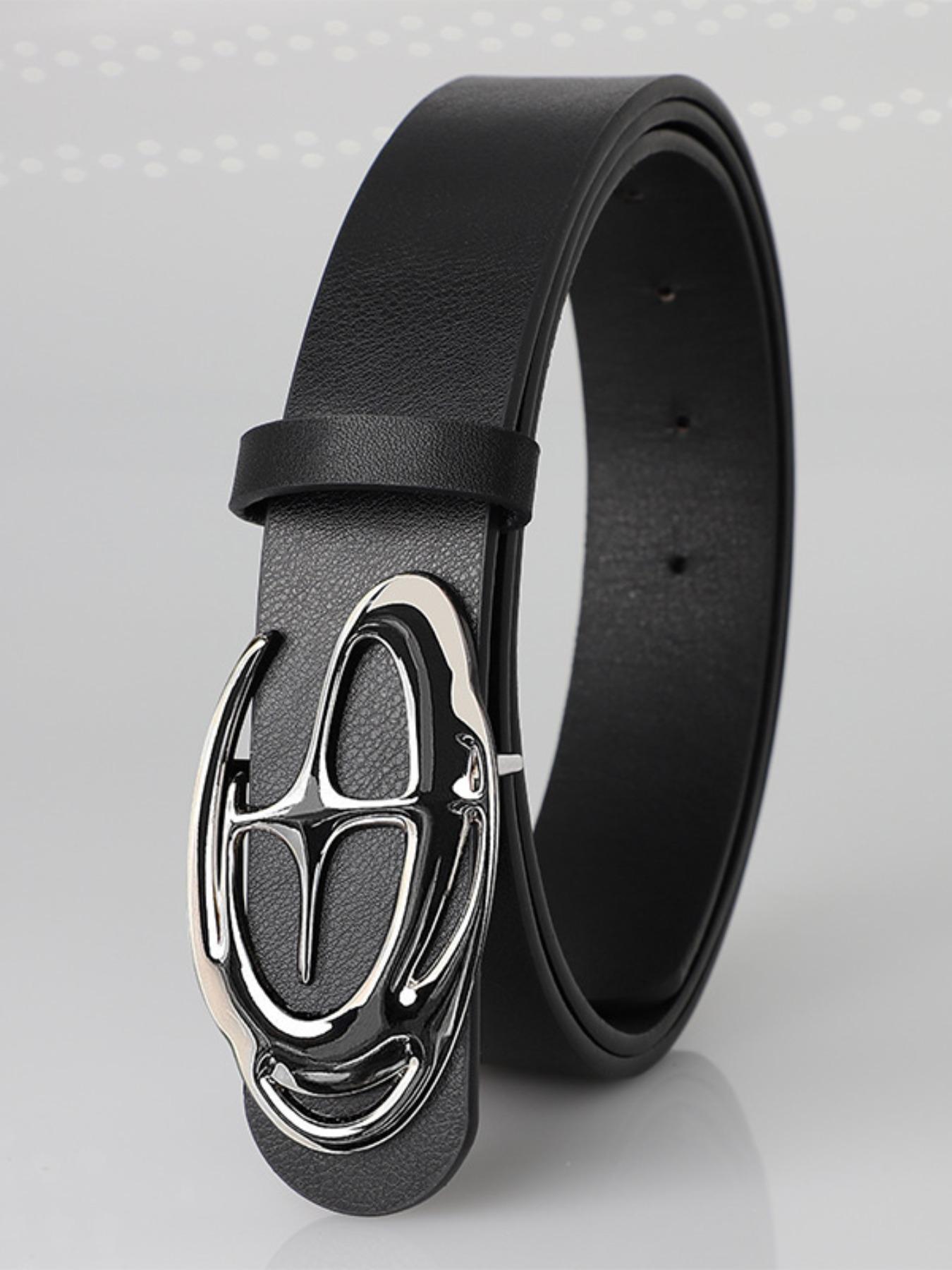 Y2K Abstract Star Pattern Buckle Belt, Exquisite Belt, Casual Denim Jeans Skirt Street Fashion, Summer Campus Leisure Business Wear, Gift for Men Teens Fathers Day