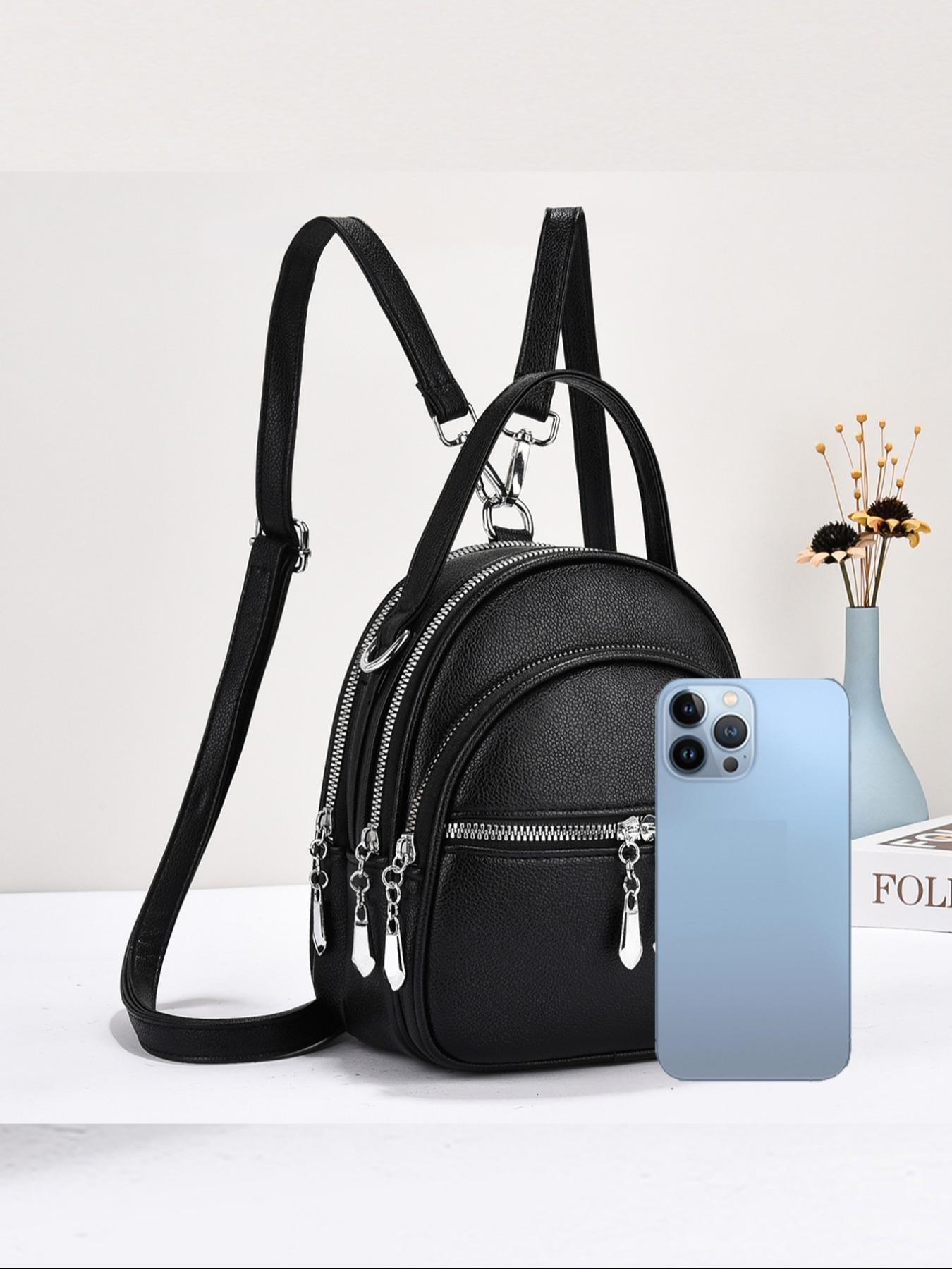 New Simple Women's Backpack Classic Elegant Fashion Durable Easy Carry Versatile Casual All-Seasons Large Capacity Suitable for Travel Shopping