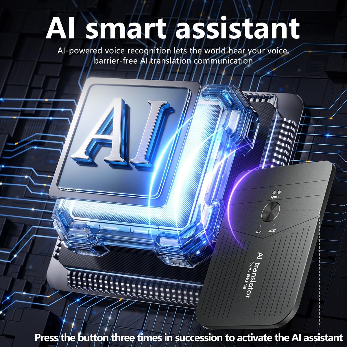 Ai Smart Digital Mini Translator, Multilingual Real-Time Translation, Ideal for Travel and Daily Use, Compact and Portable Design