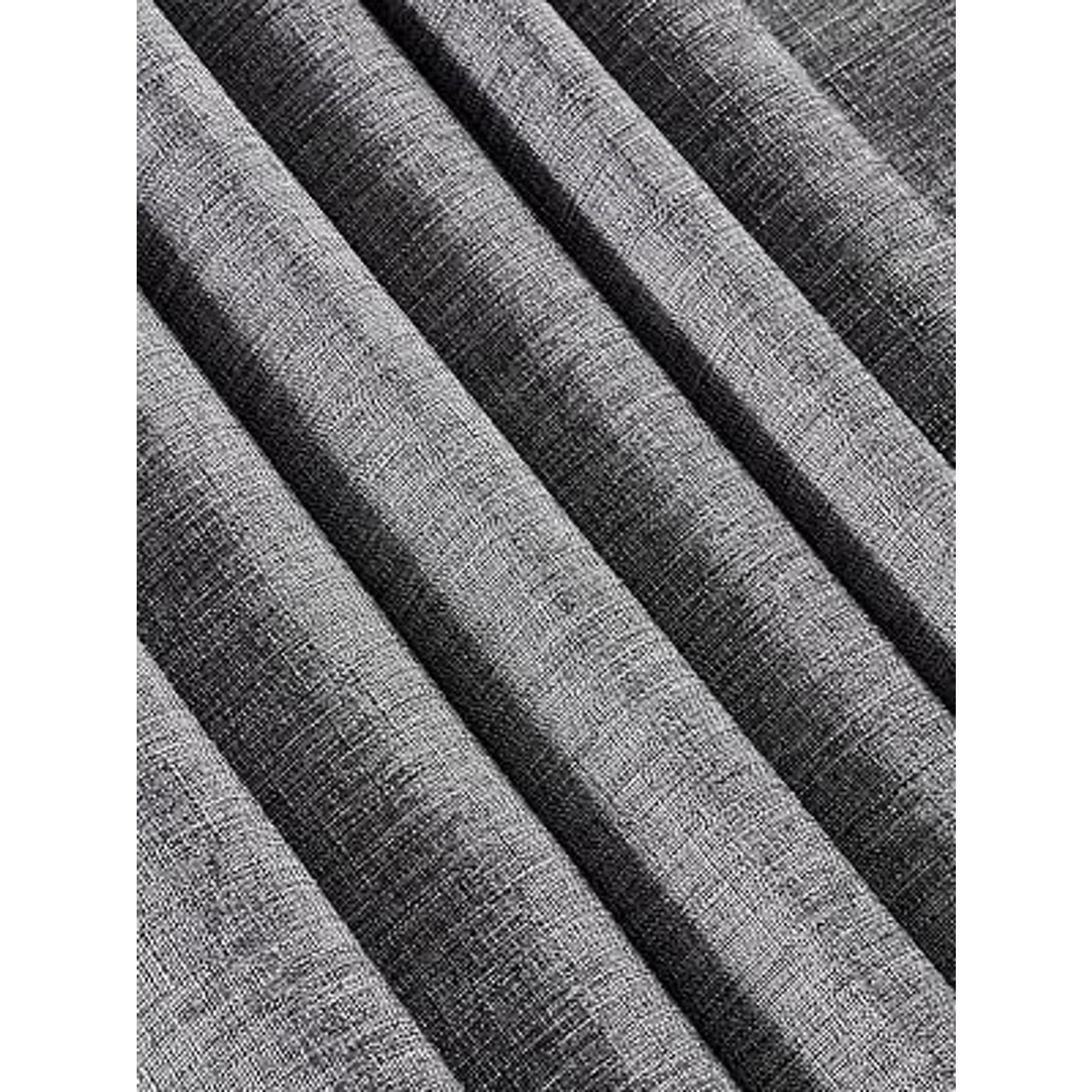 Rectangle Table Cloth Linen Farmhouse Tablecloth Waterproof Anti-Shrink Soft and Wrinkle Resistant Decorative Fabric Table Cover for Kitchen (Dark Grey, 52" x 70" (4-6 Seats))