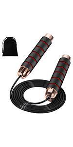 Jump Rope Cotton Adjustable Skipping Weighted jumprope for Women,Adult and Children Athletic Fitness Exercise Jumping Rope (Pink)