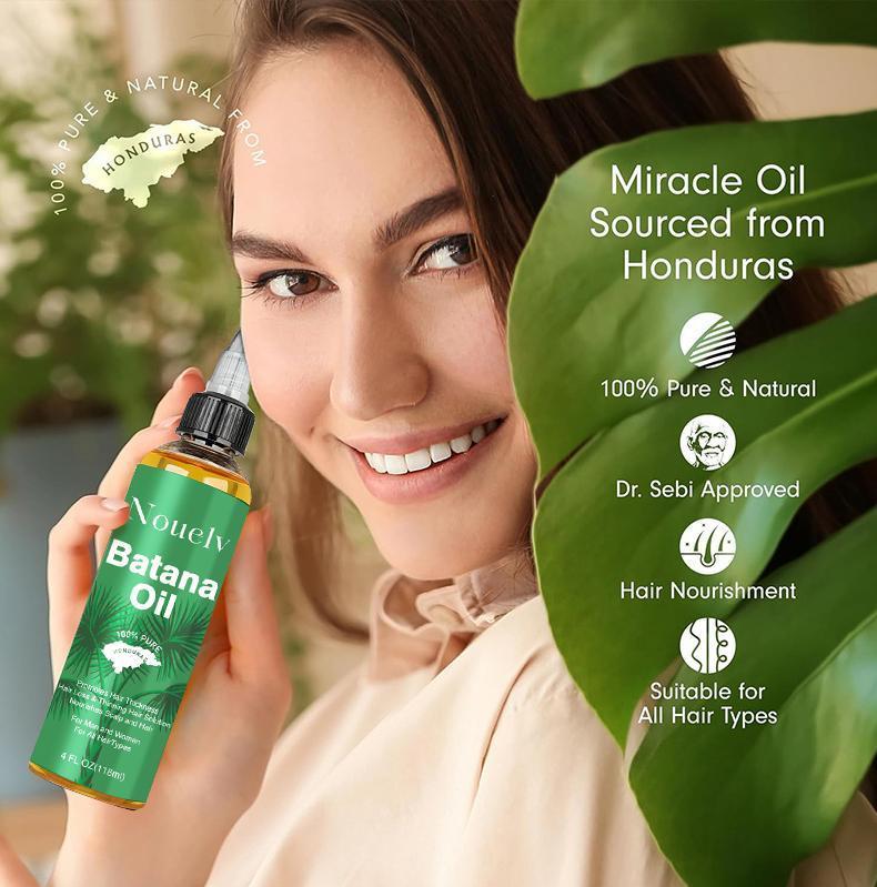 Batana Oil: Organic Raw Honduras Oil for Hair Growth - 100% Pure & Natural for Thicker, Stronger Hair - 4 FL OZ Scalp Nourishment Haircare