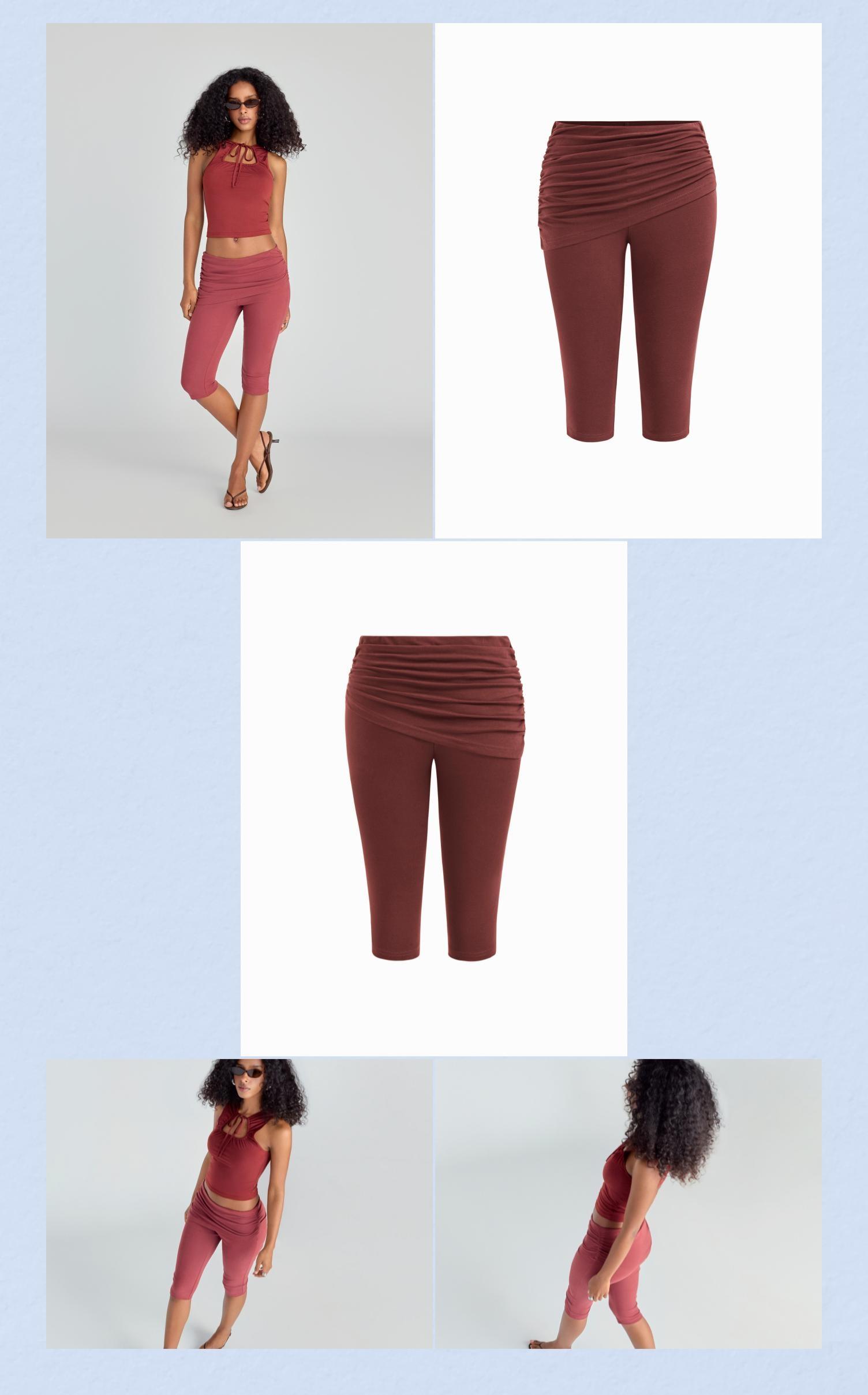 Cider CDR Foldover Capri Pant