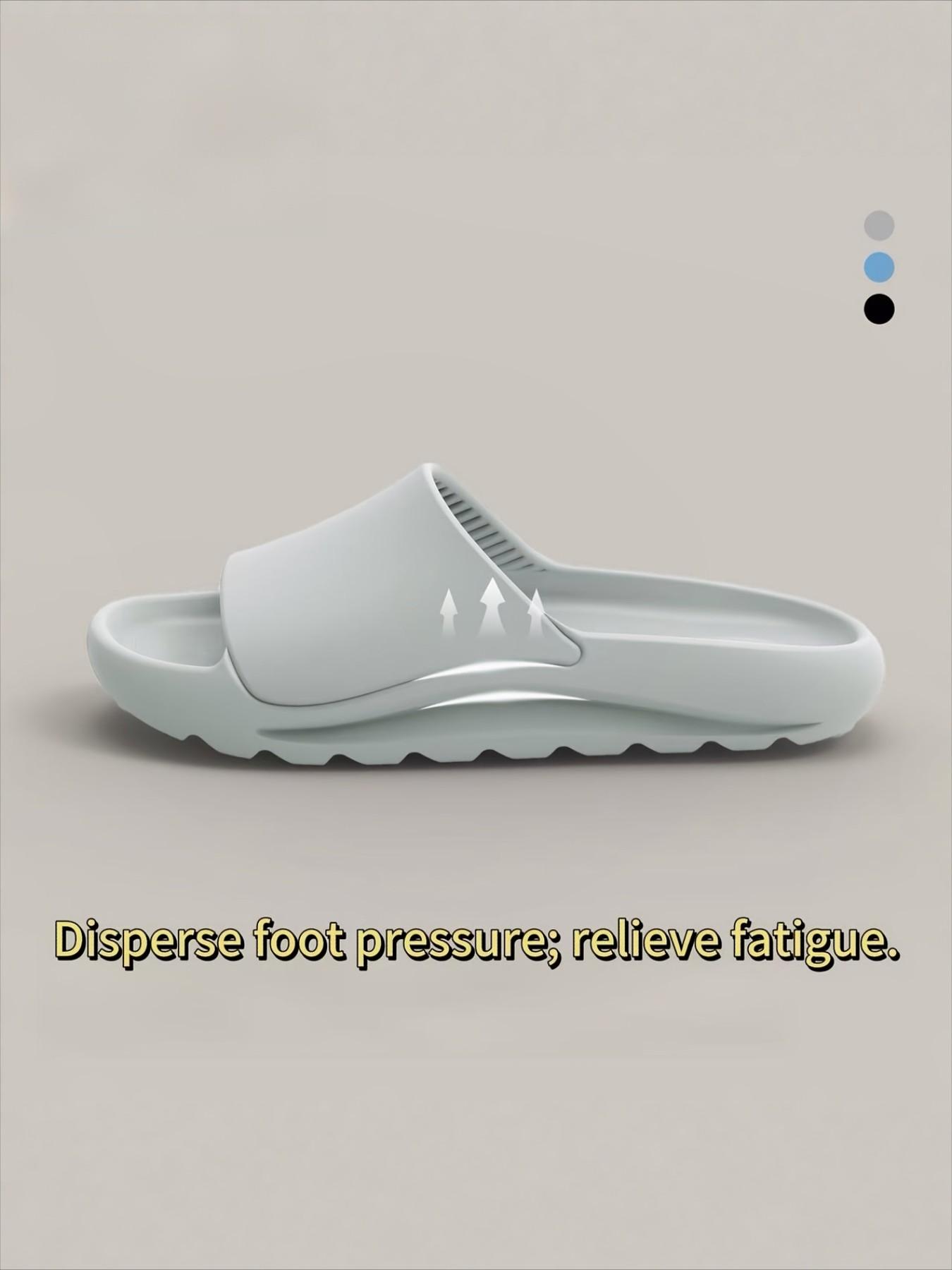 Stylish Quiet Slippers for Women and Men, Summer New Thick Sole Non-Slip Indoor Home Sandals for All Seasons, Casual Eva Footwear