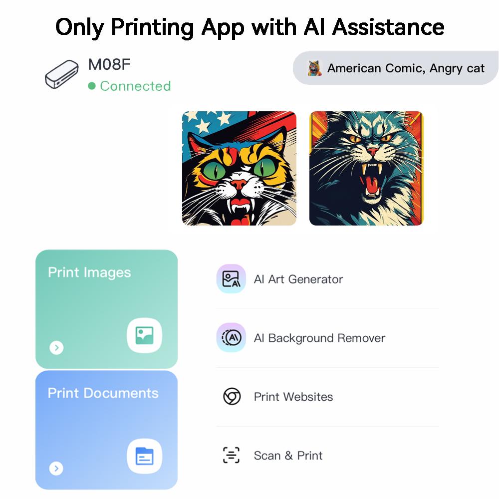 Phomemo M08F Inkless Portable Bluetooth Printer – Supports 8.5" x 11" Letter & A4 Thermal Paper, Compatible with iOS, Android & Laptops, Perfect for Office, Home, School, Business & Travel Phomemo M08F Inkless Portable Bluetooth Printer – Supports 8.5" x 11" Letter & A4 Thermal Paper, Compatible with iOS, Android & Laptops, Perfect for Office, Home, School, Business & Travel