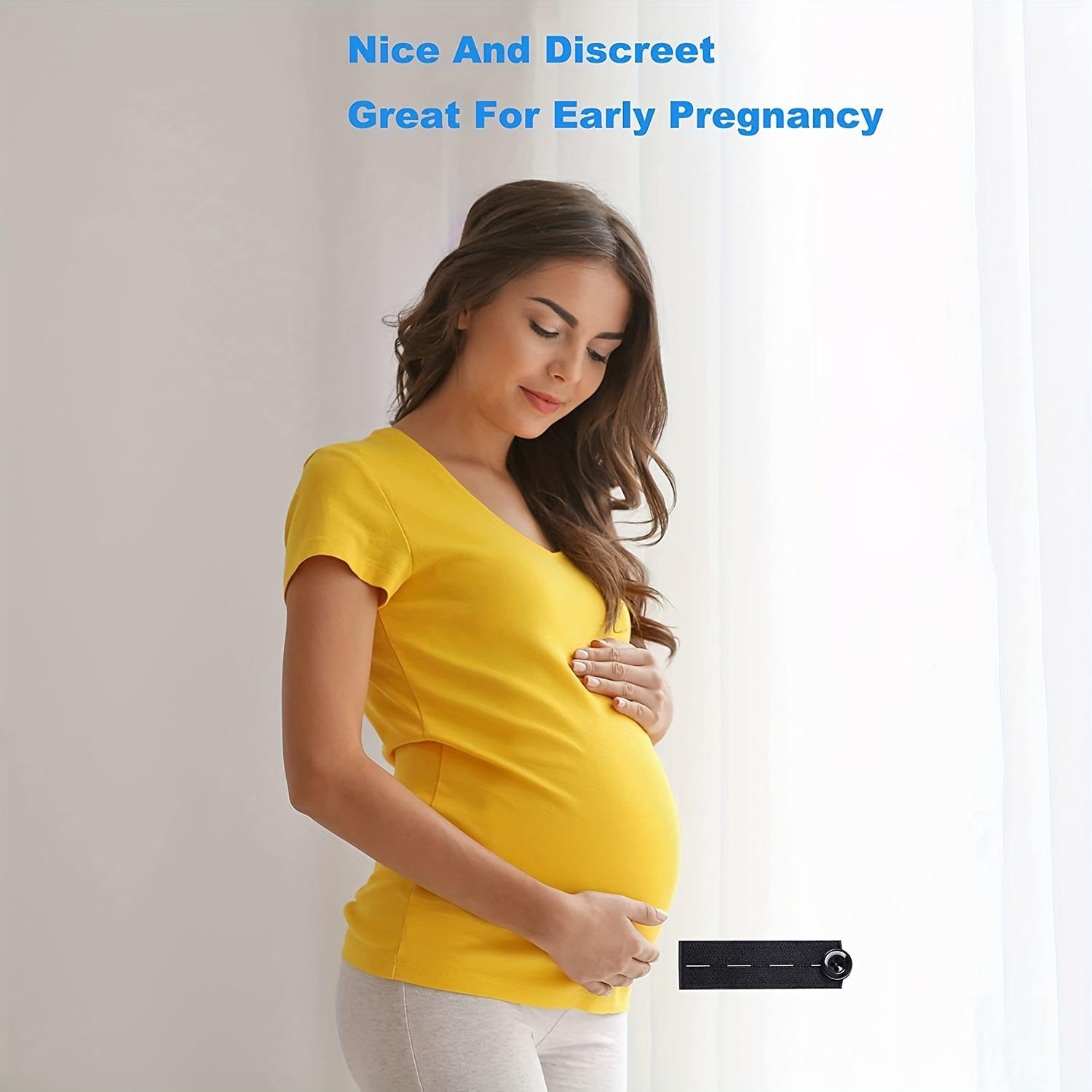 1pcs/2pcs Elastic Waist Extender Buckle for Pregnant Women, Plus-Size Men, Adjustable Pants Extender