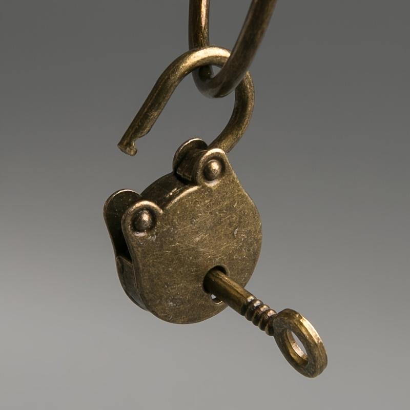 2pcs bronze metal mini lock mini cute password padlock drawer lock lock student dormitory cabinet small household backpack lock.