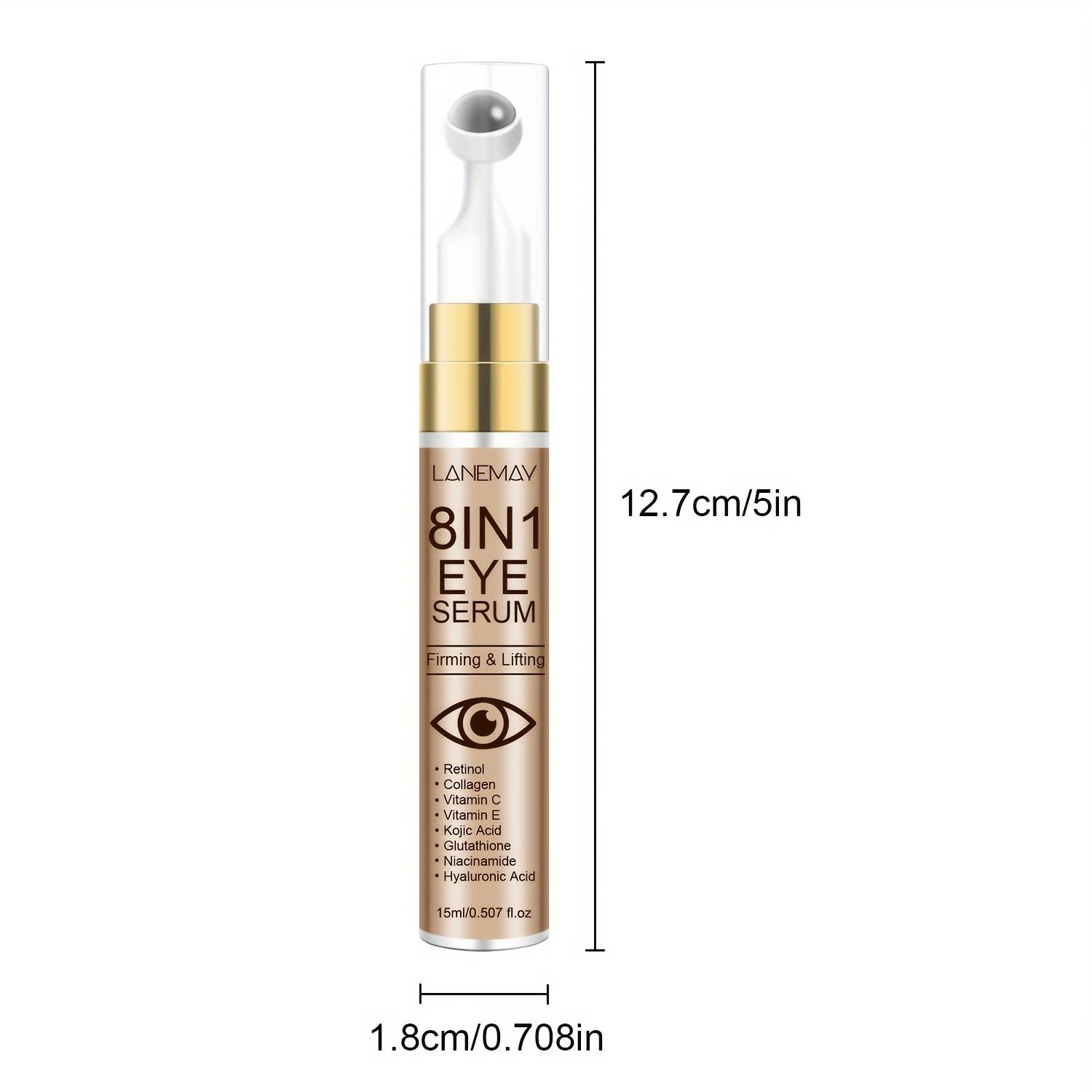 8-In-1 Eye Serum Balm, Firming & Deep Hydration, Moisturizing, Smooth Texture, 360° Roller Massager, Contains Retinol Collagen Niacinamide Ha