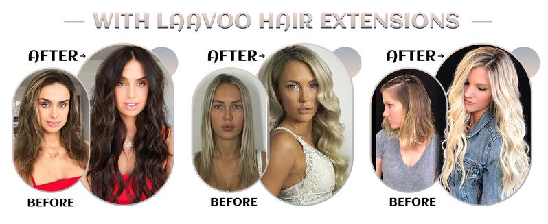 LaaVoo I Tip Hair Extensions Real Human Hair Pre Bonded Extensions human hair 50 Gram FallFreshness TikTokShopBlackFriday