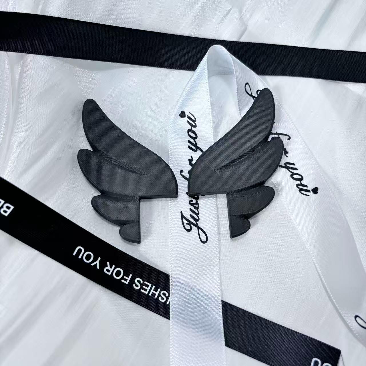 Angel Wings Screen Decoration for Monitor TV Car Display Aesthetic Desk Setup Cute Room Decor