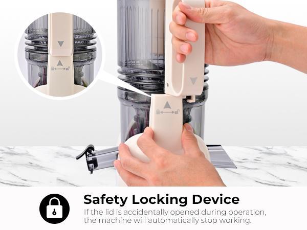 SUSTEAS Smoothie Blender - 600W Juicer Machine with Wide Chute & 3 Speeds - Fast Cleaning, Anti-Leak Design for Fresh Juices & Smoothies