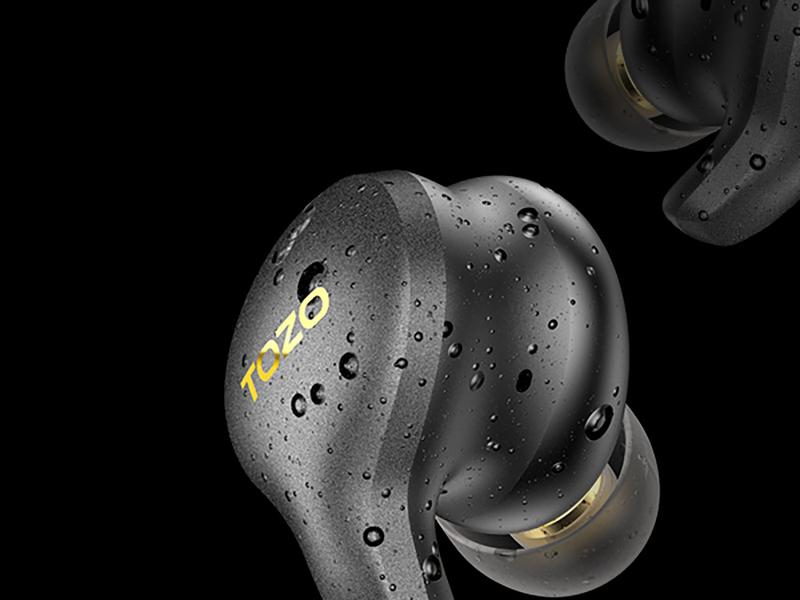 TOZO-Golden X1 Wireless Earbuds Balanced Armature Driver and Hybrid Dynamic Driver Audio Headphone Electronic Headset app control FathersDayGift