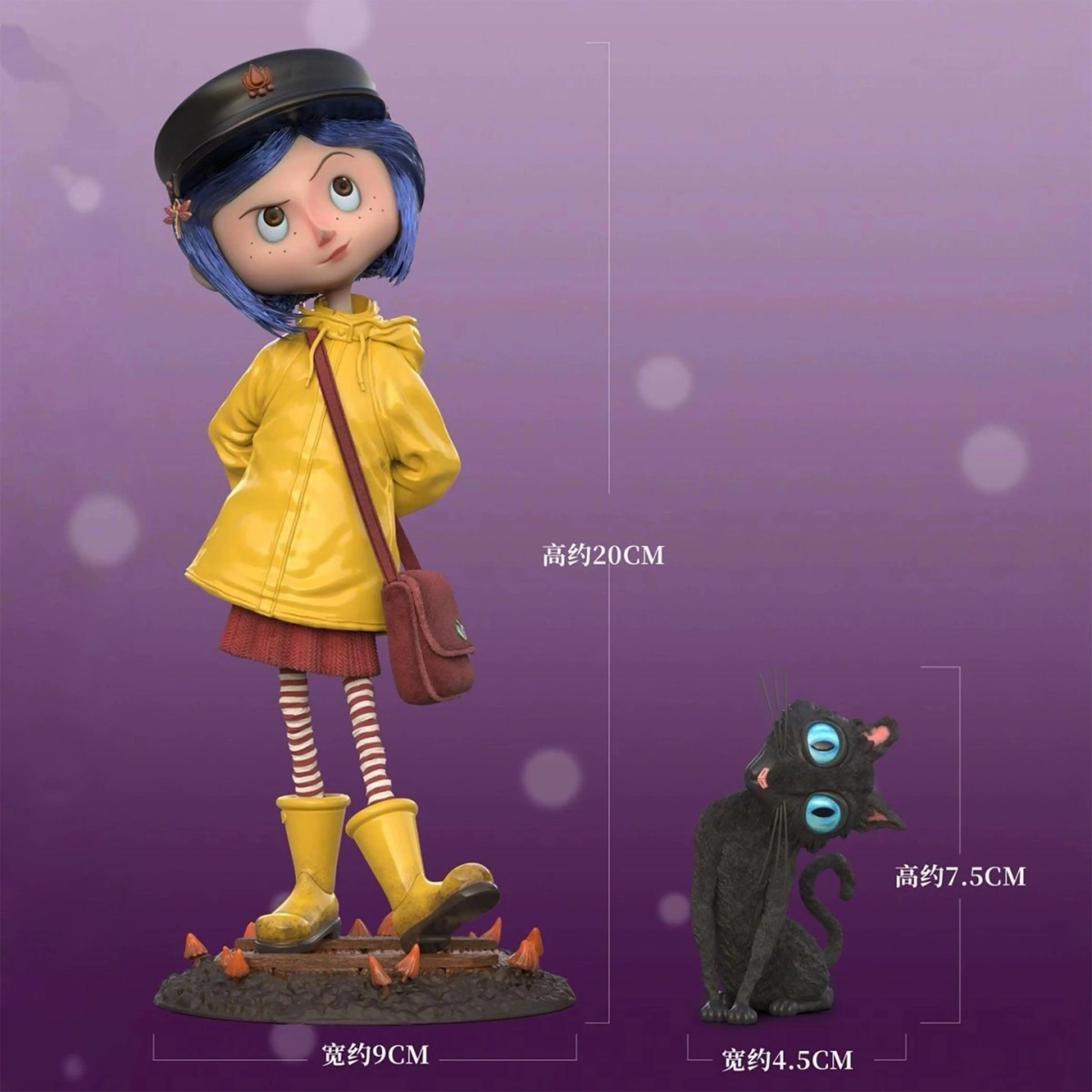 2026 hot item 20cm Coraline Figure Coraline & The Secret Door Figures Action Figurine Pvc Statue Model Doll Room Decoration Toy Birthday Gift Popular toys