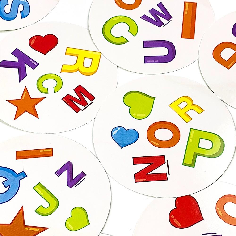 Colorful Letter Match Holiday Card Game,Iron Box Edition Happy Board Game, Christmas Carnival Night Thanksgiving New Year Party Challenge Entertainment Card Game, Quick Duel Social Card Game for Family and Friends