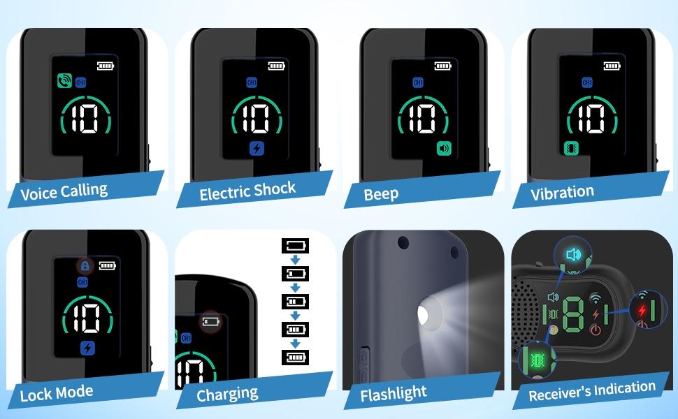 4900 Ft Remote Dog Training Collar, Ip67 Waterproof Rechargeable, 4 Training Modes, Remote Voice Call, Fits All Sizes (10-120 Lbs)