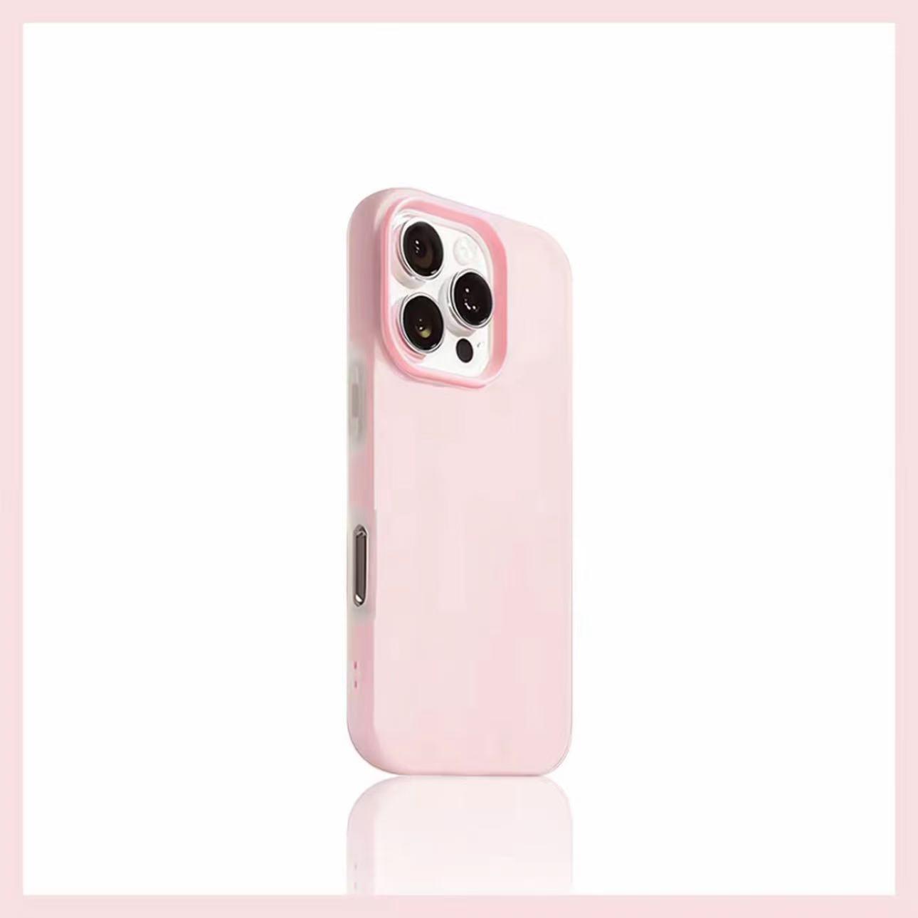 Phone case with a simple design, solid color, and a jelly-like feel. Suitable for iPhone 17, 16, 15, 14, 13, 12, 11promax. Can hold photos. Size XS.