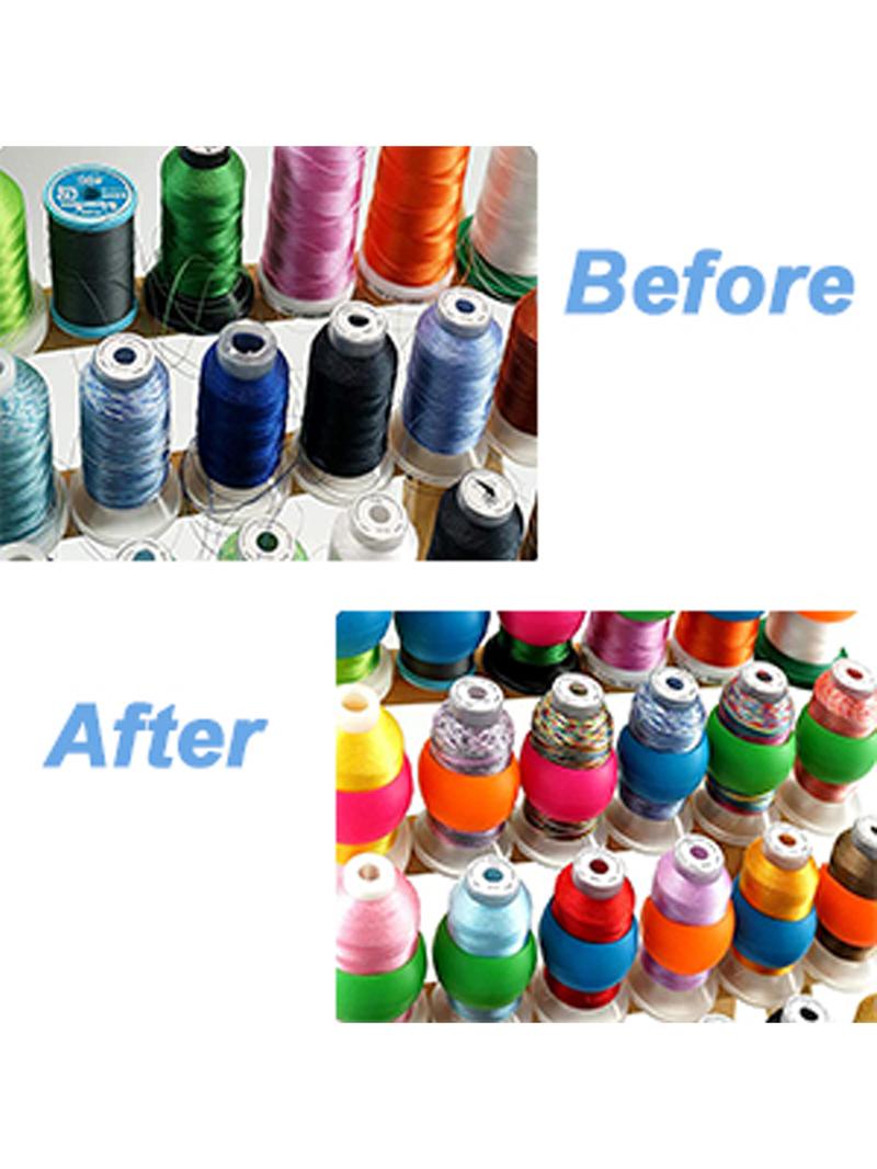 New Brothread 100pcs Thread Spool Savers/Spool Huggers - Prevent Thread Tails from Unwinding - Sewing Accessories for Enhanced Sewing Experience Seamless Stitching