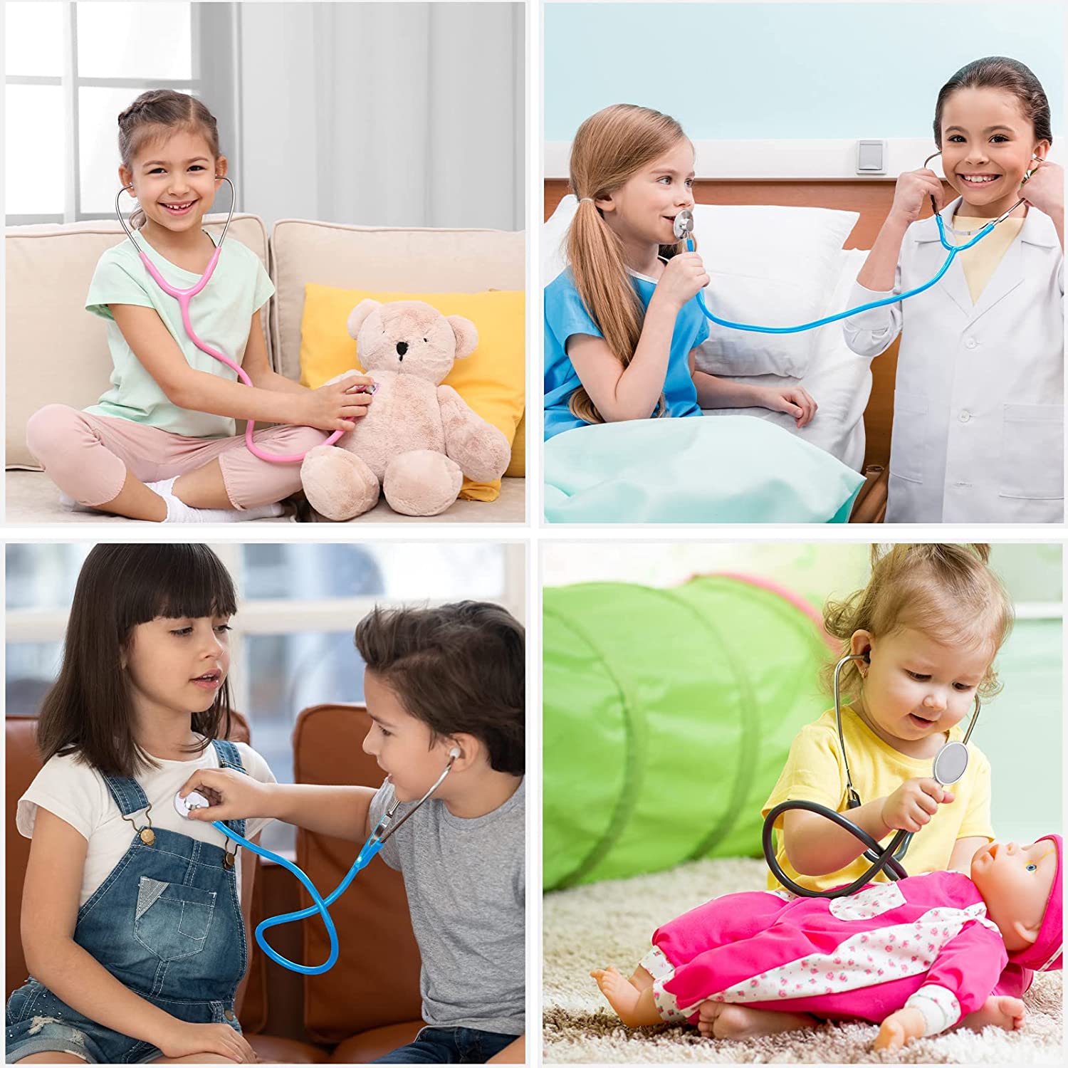 Kids Stethoscope Toy Real Working Stethoscope for Children Role Play Nursing Costume Cute Doctor Medical Pretend Game Accessory Kids Stethoscope Toy Real Working Stethoscope for Children Role Play Nursing Costume Cute Doctor Medical Pretend Game Accessory