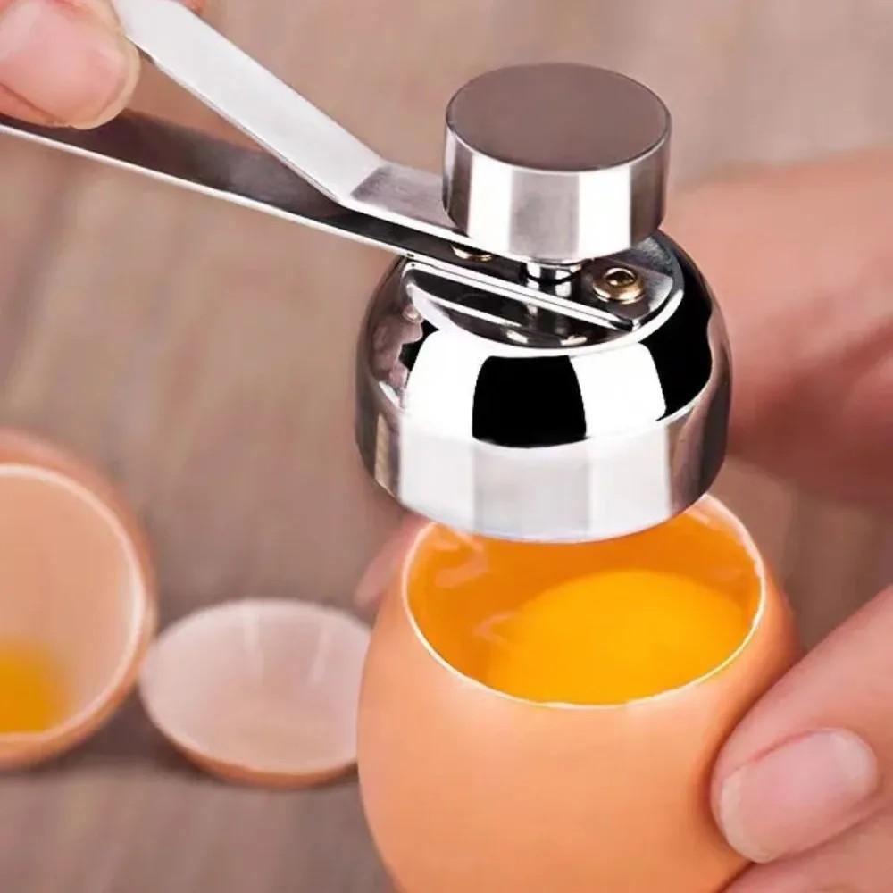 Stainless Steel Egg Opener, Egg Cracker, Shell Remover, Kitchen Tool, Eggshell Cutter, Durable and Easy to Use, Perfect for Cooking
