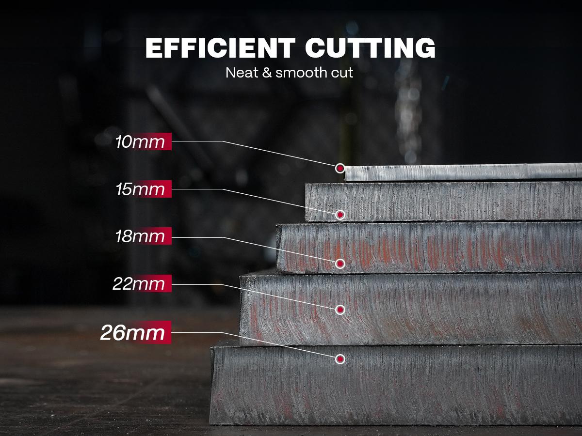 ARCCAPTAIN iControl [Non-HF] Plasma Cutter CUT55 MP with APP Control, 55Amp Blowback Pilot Arc, 120V/240V, Upgraded LED Display, Grid Cutting, Rust Removal, Plasma Gouging, Pressure Detection