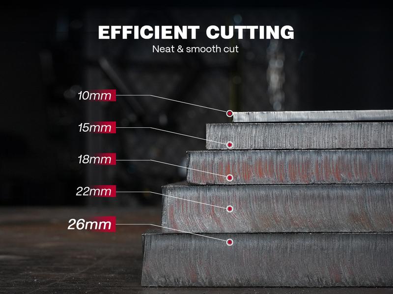 ARCCAPTAIN iControl [Non-HF] Plasma Cutter CUT55 MP with APP Control, 55Amp Blowback Pilot Arc, 120V/240V, Upgraded LED Display, Grid Cutting, Rust Removal, Plasma Gouging, Pressure Detection
