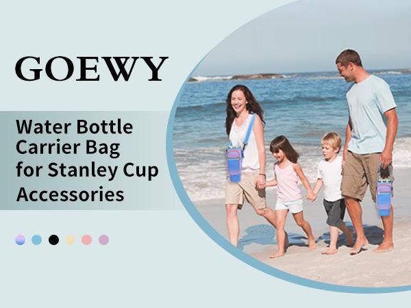 Unisex Insulated Leak-Proof Reusable Water Bottle Bag with Adjustable Strap - Holder for Travel, Hiking, Gym & Summer Activities