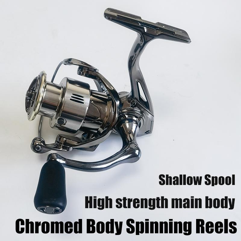 Ultra Smooth Spinning Reel with 7+1 Bearings 5.2:1 High Speed 12kg Drag Saltwater Freshwater lightweight reel