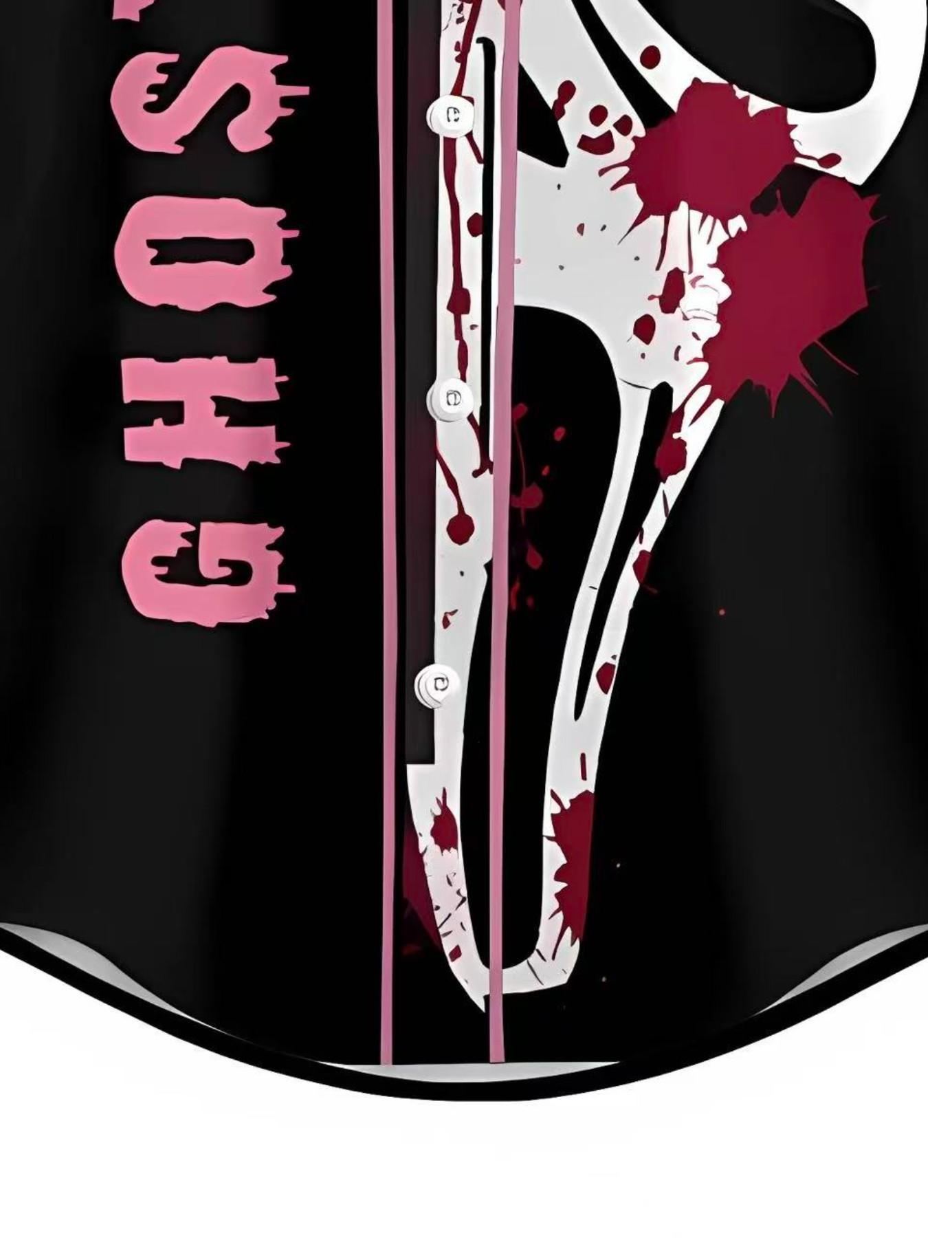 Ghostface Scream jersey, No YouHang Up horror movie village shirt, bizarre unisex clothing, soft touch, fashionable single item couple outfit perfect gift